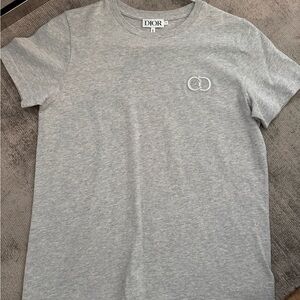 Dior Heather Grey Boys Logo Tee Size 13